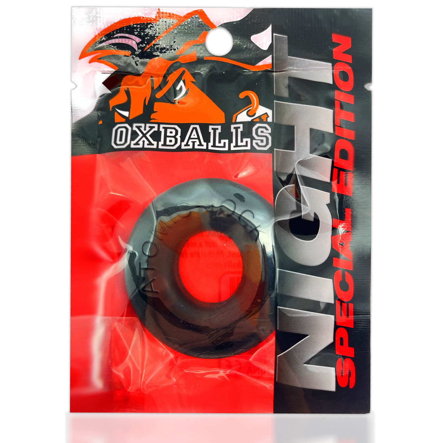 Do-Nut-2 Large Atomic Jock Cockring - Night Black