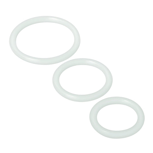 Trinity Silicone Cock Rings - Clear