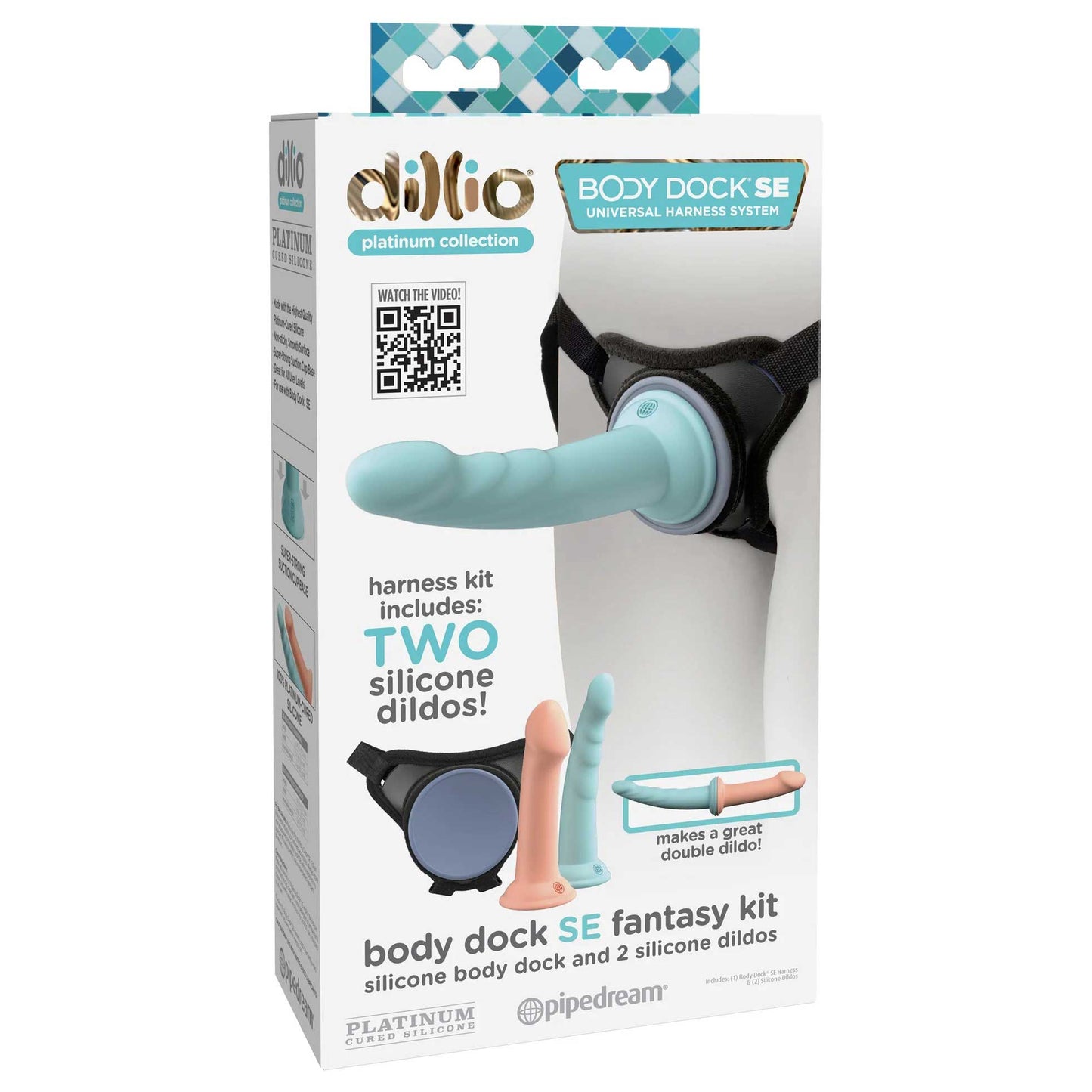 Dillio Platinum Body Dock Se Fantasy Kit - 6 Inch  and 7 Inch - Blue and Pink