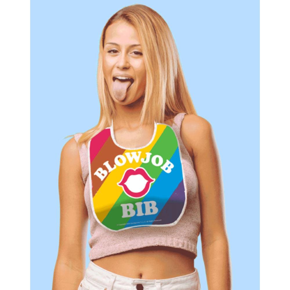 Blow Job Bib - Rainbow