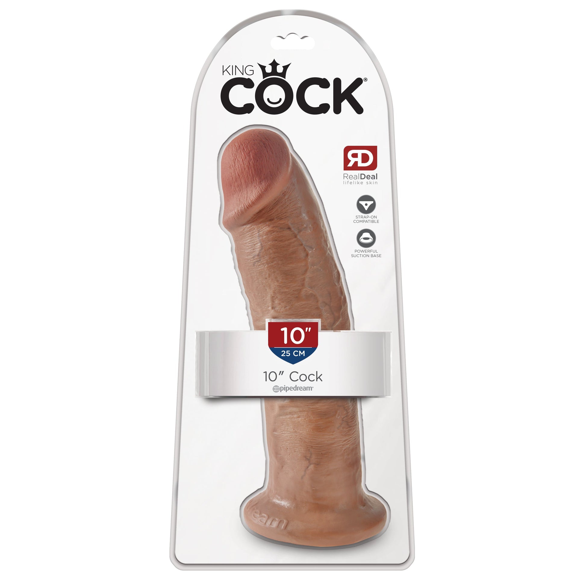King Cock  10 Inch Cock - Tan