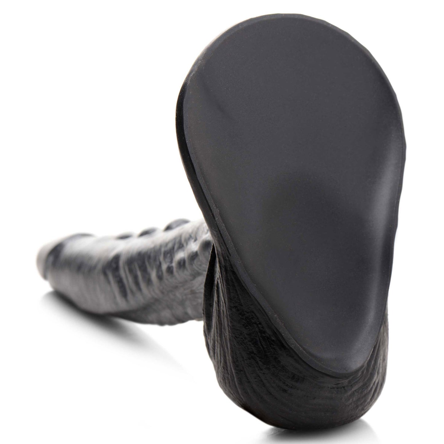 The Gargoyle Rock Hard Silicone Dildo -  Silver