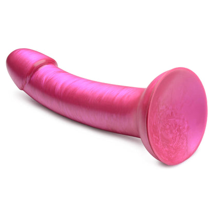 G-Tastic 7 Inch Metallic Silicone Dildo - Pink