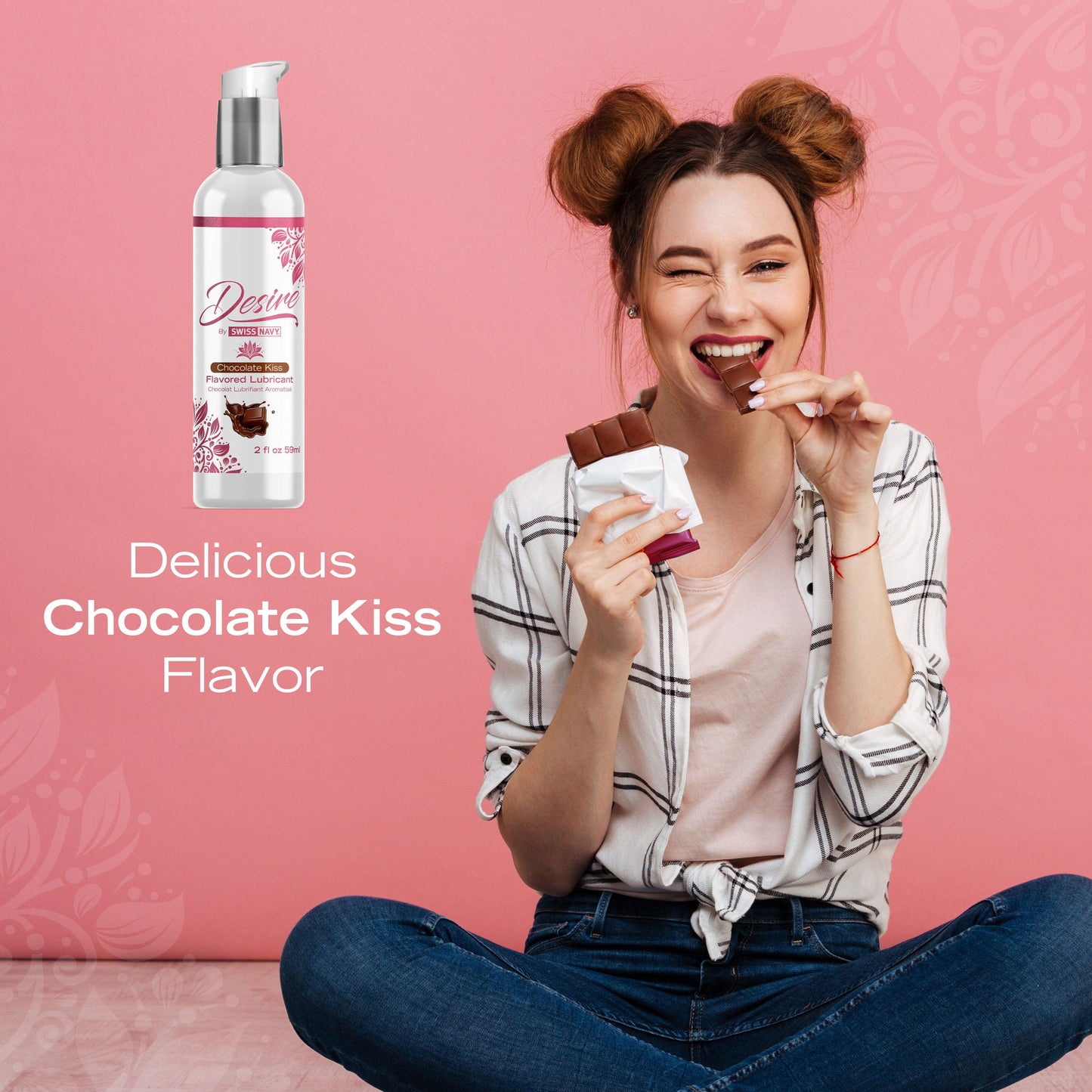 Desire - Flavored Lubricant - Chocolate Kiss - 2  Fl. Oz.