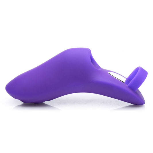 7x Finger Bang Her Pro Silicone Vibrator - Purple
