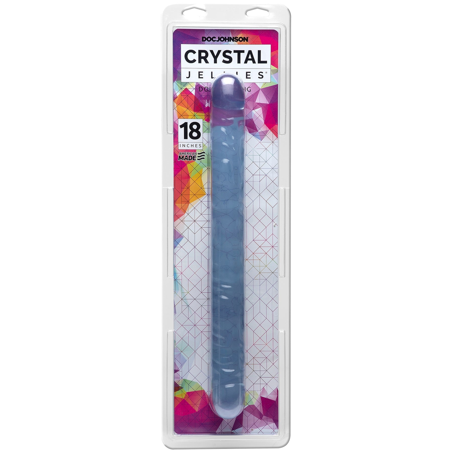 Crystal Jellies 18 Inch Double Dong - Clear