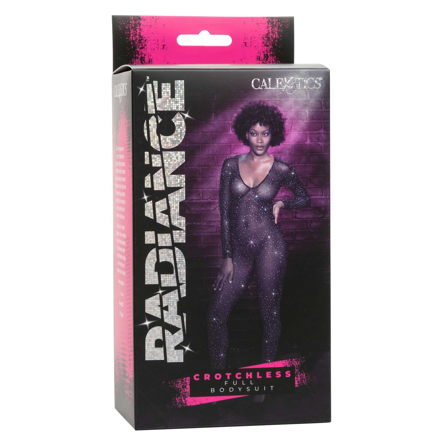 Radiance Crotchless Full Body Suit - One Size -  Black