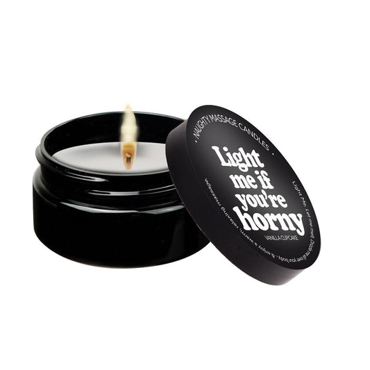 Light Me if You're Horny - Massage Candle - 2 Oz - Vanilla