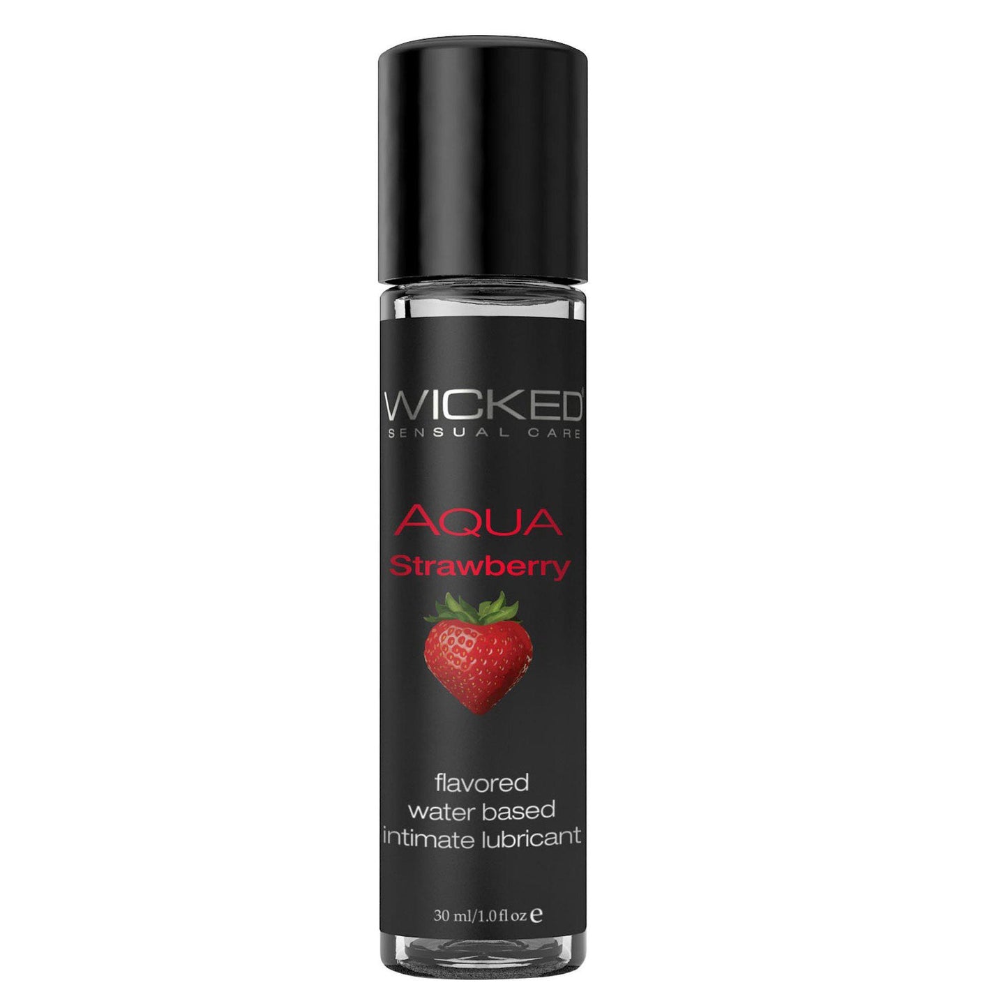 Aqua Strawberry Flavored Water Based Intimate  Lubricant - 1 Fl. Oz.
