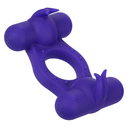 Silicone Rechargeable Triple Orgasm Enhancer -  Purple